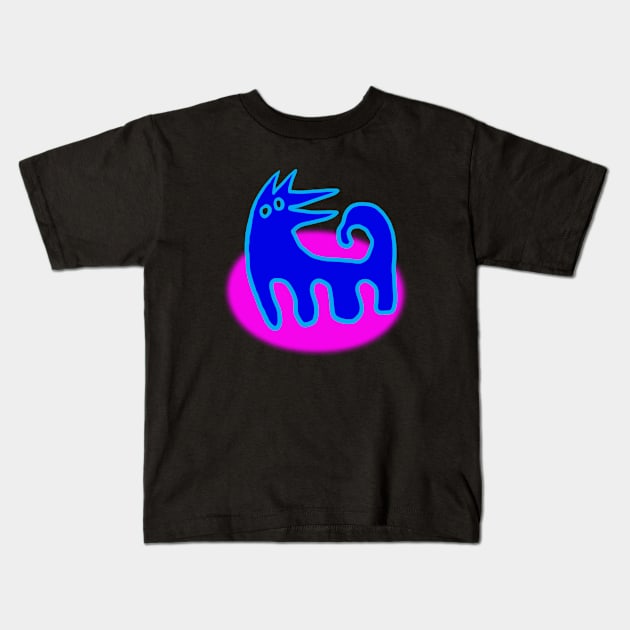 dog Kids T-Shirt by Angel Rivas